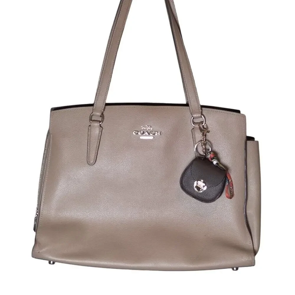 Mini Chocolate Bag Keychain Bag Charm, PU Leather Coin Purse Change Pouch, NWT